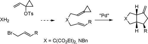 Palladium-catalyzed [3+2] Intramolecular Cycloaddition of Alk-5-enylidenecyclopropanes