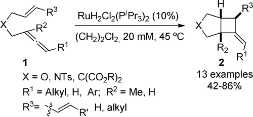 Ruthenium-Catalyzed (2+2) Intramolecular Cycloaddition of Allenes